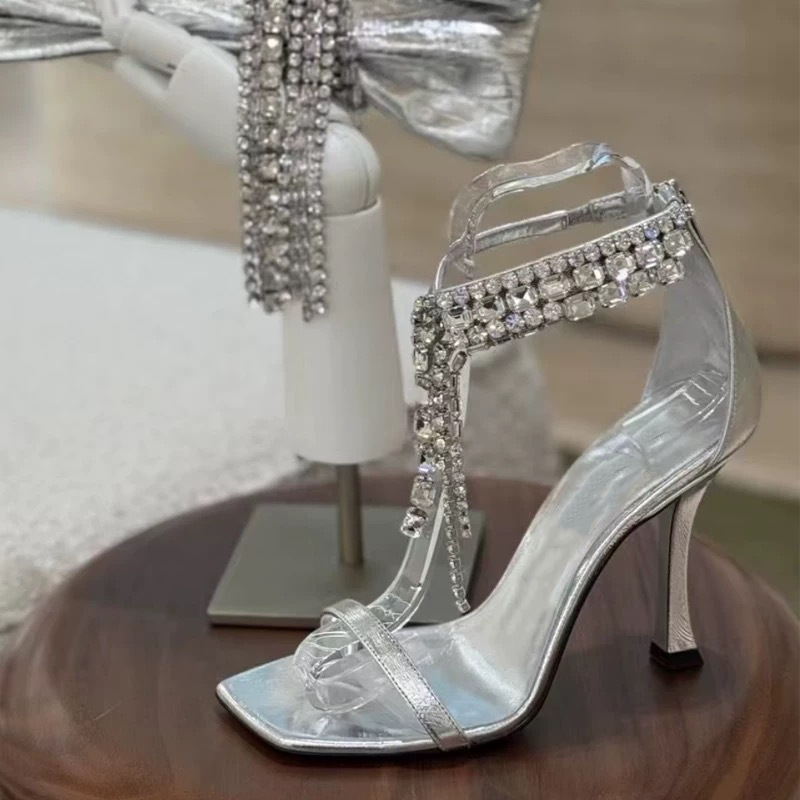 Crystal Strap Heeled Sandals, picture 2 of 5