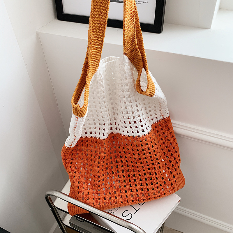 Cotton Linen Woven Shoulder Bag, picture 6 of 7