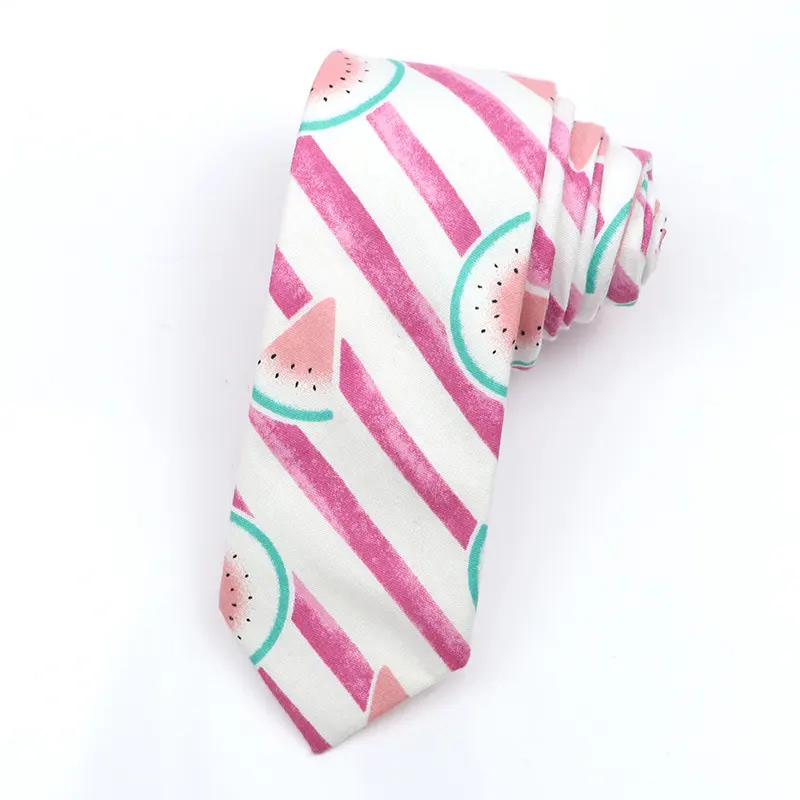 Korean Style Narrow Men's Clothing Cotton Tie