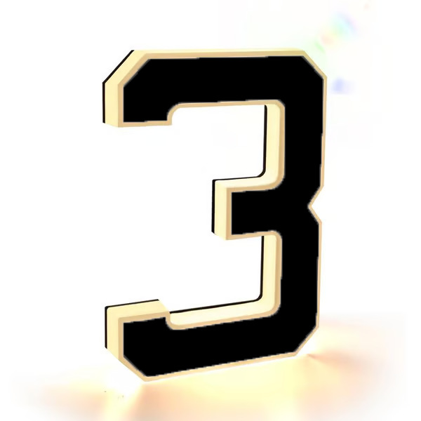 Waterproof Personalized House Number LED Luminous Characters 3 Style - Shop at LoveMi