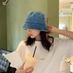 Denim Minimalist Style Jean Fisherman Hat Women - Blue - View 1