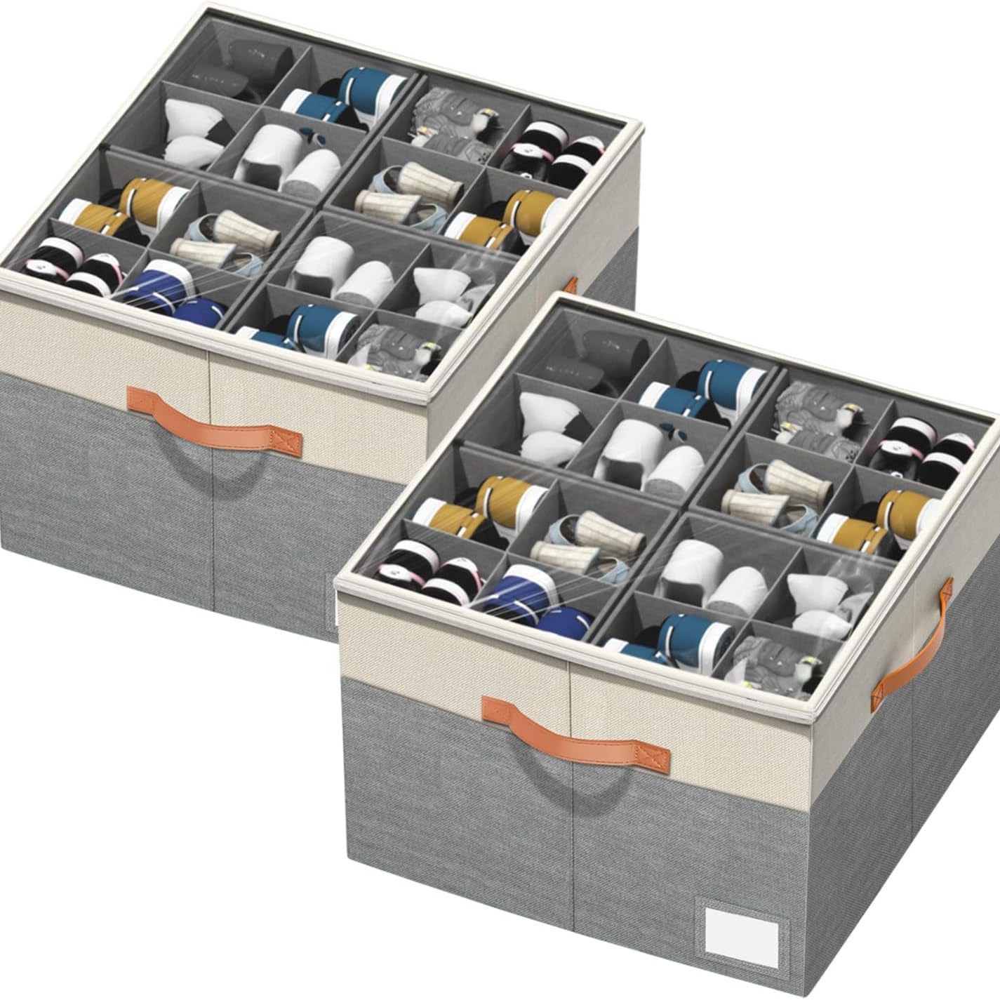 Transparent Foldable Shoe Box Multi-functional Storage