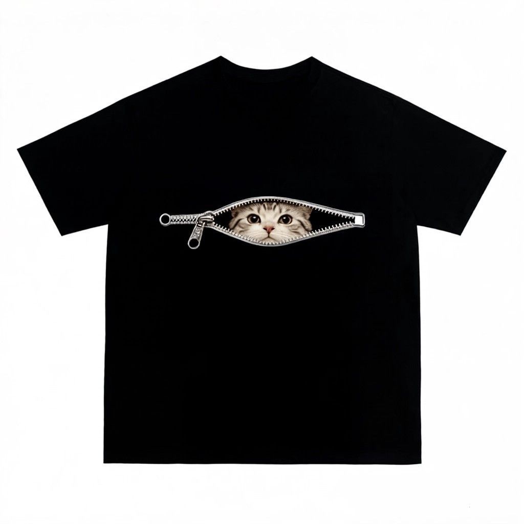 Loose-fit Casual T-shirt For Couples Unisex