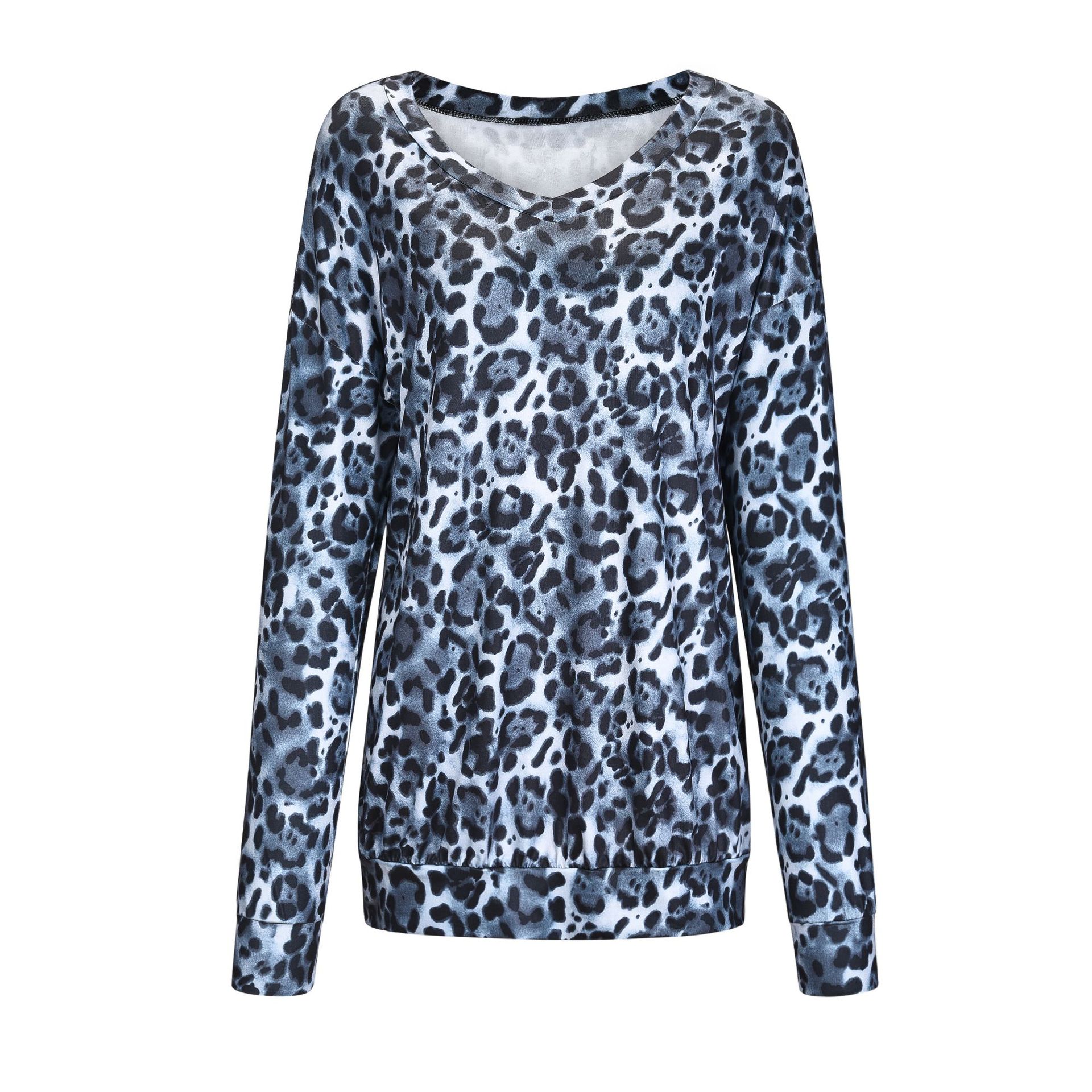 Title 11, Leopard print round neck long sleeves