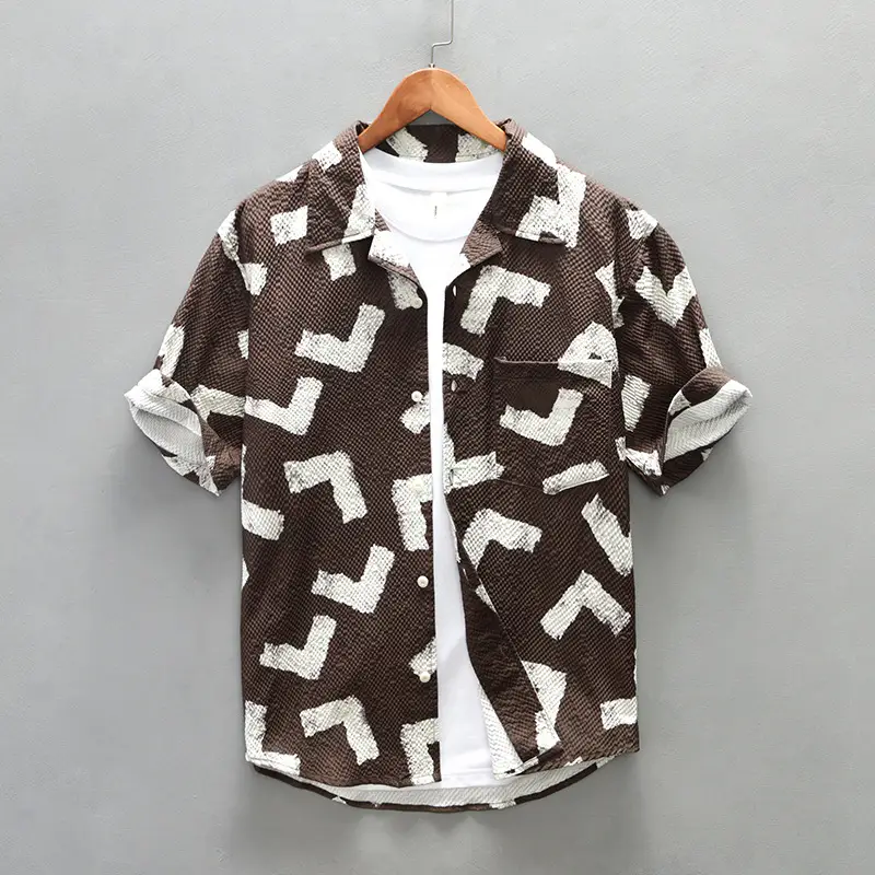Men's Summer Short Sleeve Casual Shirt