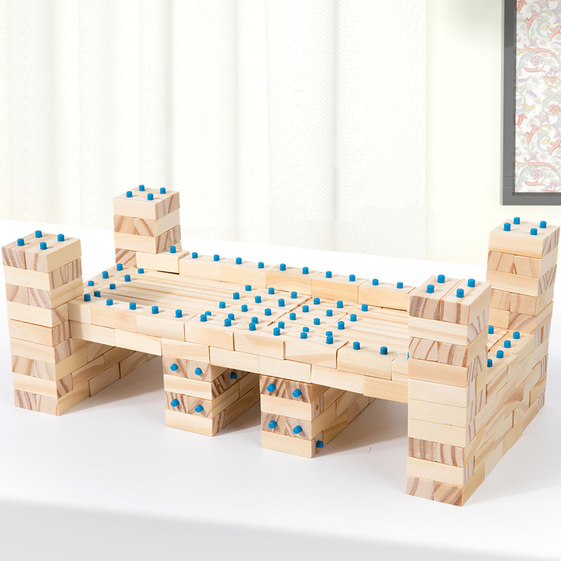 Wooden DIY Building Block Toys For Preschoolers