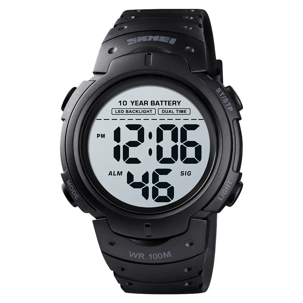 Men's Waterproof Outdoor Sports Multifunctional Luminous Led Electronic Watch