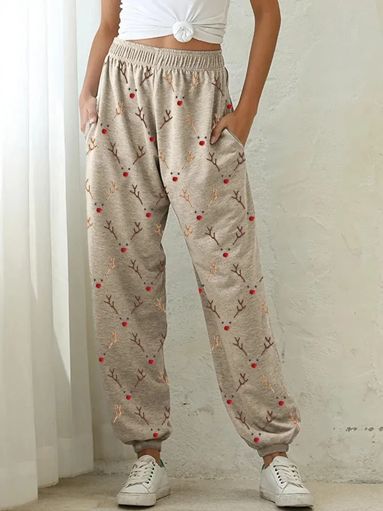 Animal-themed Digital-print High-waisted Harem Pants - G54Z336-M