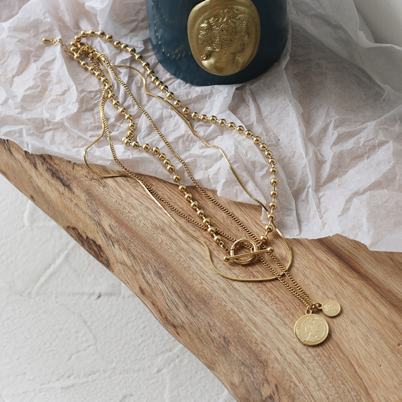 Title 11, Double Coin Round Necklace