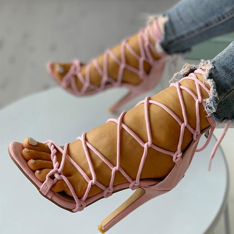 Stiletto Heel Ankle-Strap Heels