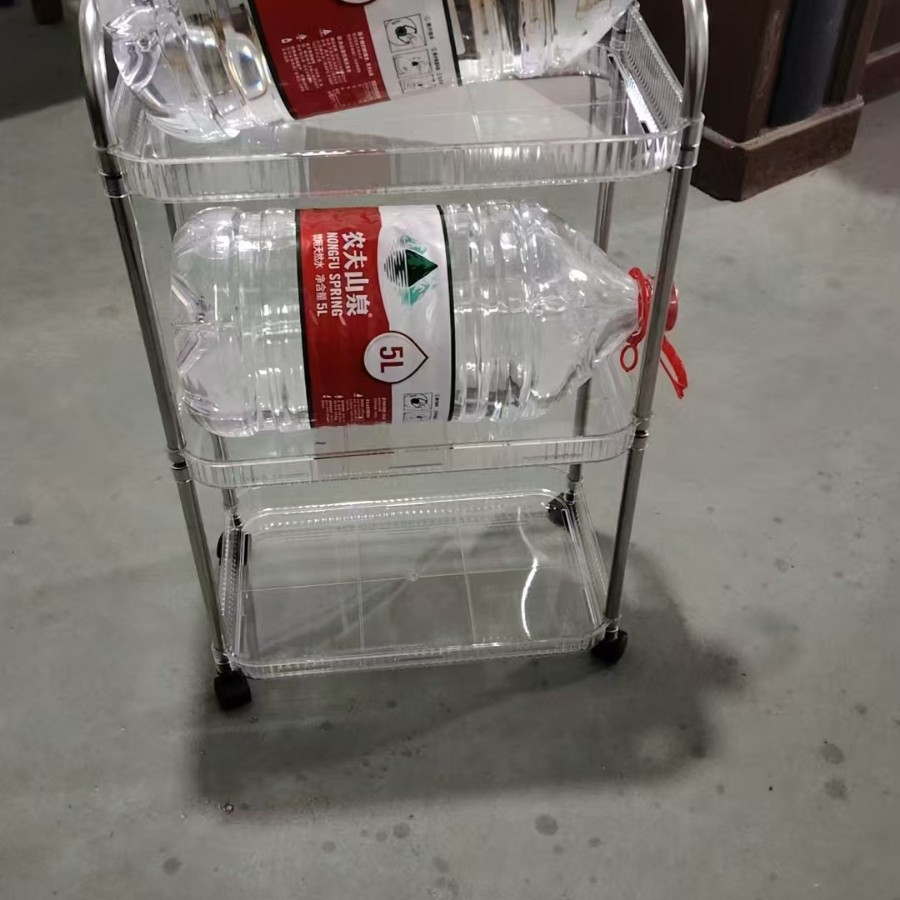 Acrylic Trolley Bathroom Multi-functional Storage Rack