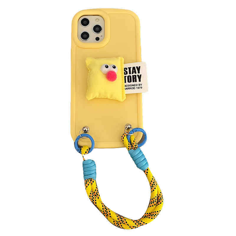 Yellow Shell Bracket Lanyard