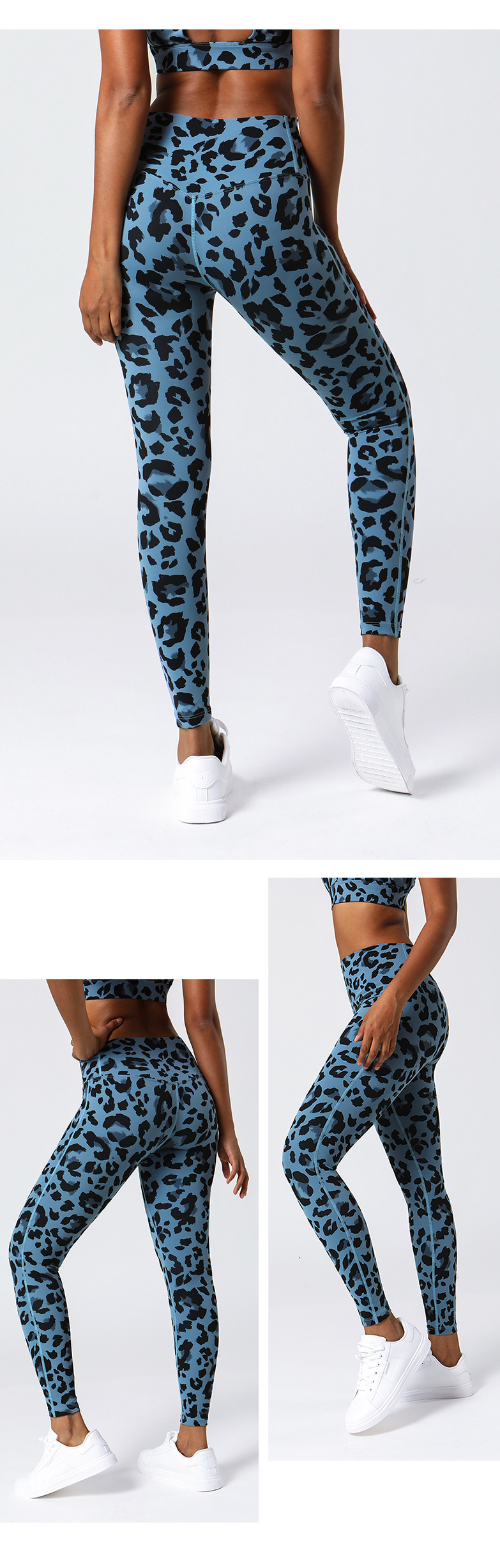 Title 2, Pantalones de yoga con estampado de leopardo pa...