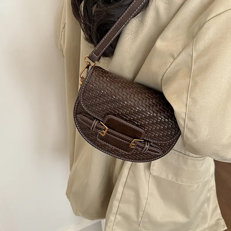Vintage Woven Shoulder And Crossbody Bag