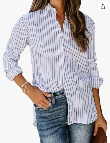 European And American Trendy Shirt Striped Pattern Printed 3D Shirt 07Color - Shop at LoveMi