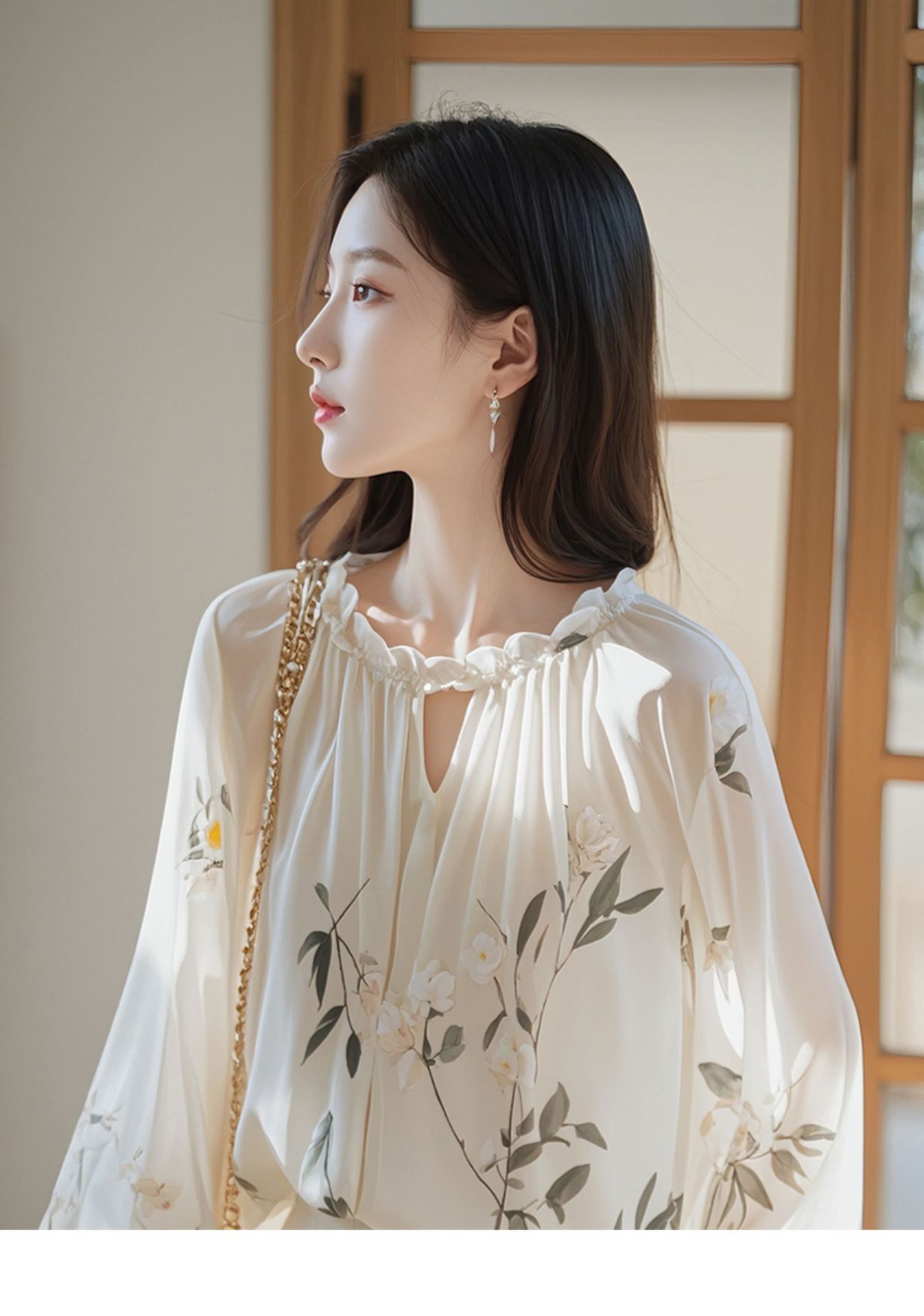 Loose-fitting Long-sleeve Floral Mini Shirt For Women 12 af4af9d3 6ef1 49fc bb44 4adf6f91e8e2