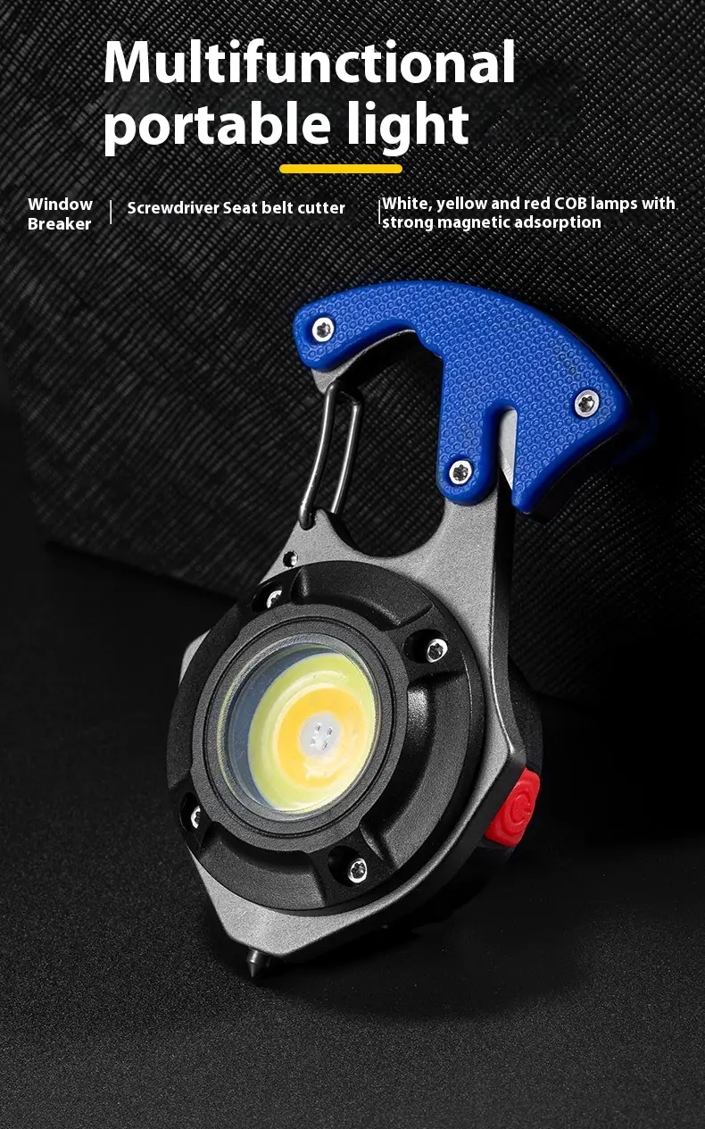 Portable Mini Multifunctional Keychain Light Maintenance Light Outdoor Camping Rechargeable Flashlight