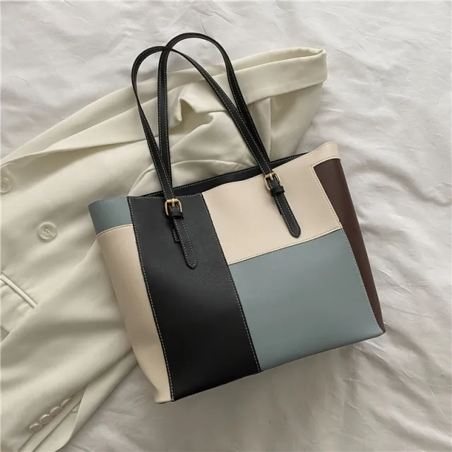 Large Capacity Totes Female Underarm Blue - Shop at LoveMi
