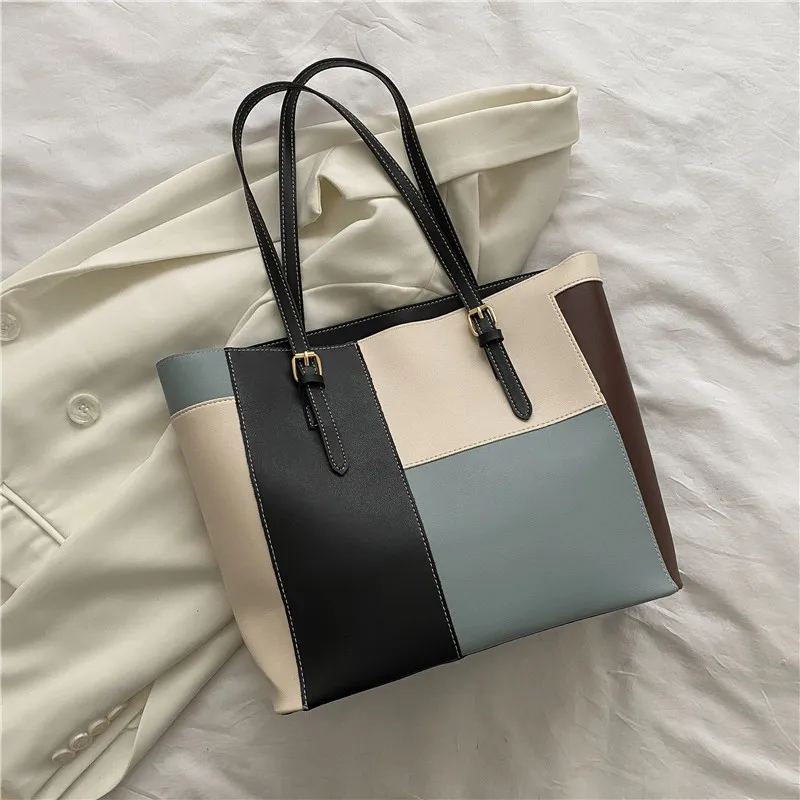 Large Capacity Totes Female Underarm - Blue
