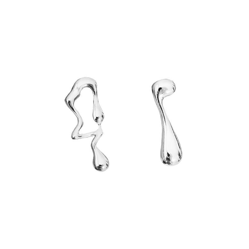 Asymmetric Lava Special Interest Light Luxury Personalized Earrings