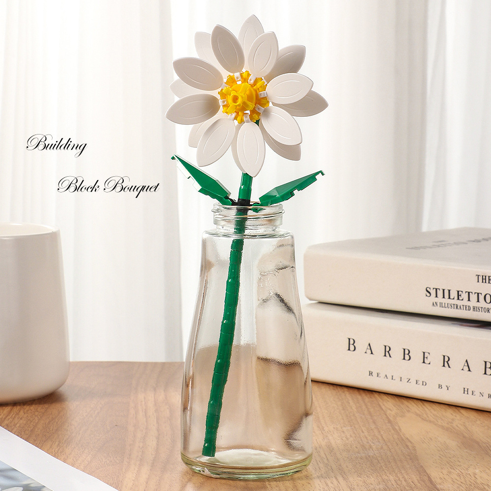 Preserved Flower Rose And Sunflower Desk Decoration