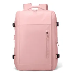 Casual Fashion Men's And Women's Portable Backpack - Pink - View 1