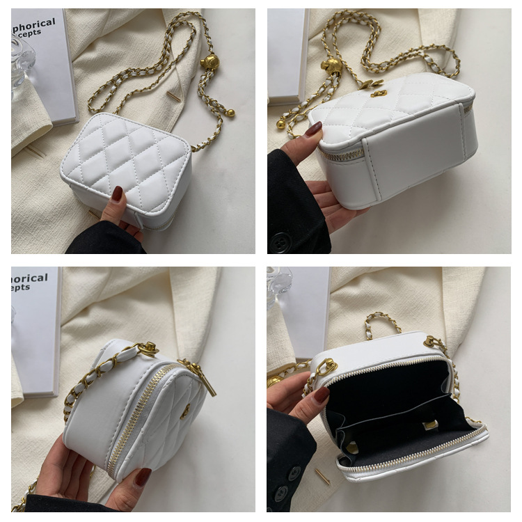 Title 1, Nieuwe Dames Rhombus Messenger Bag met Ketting ...