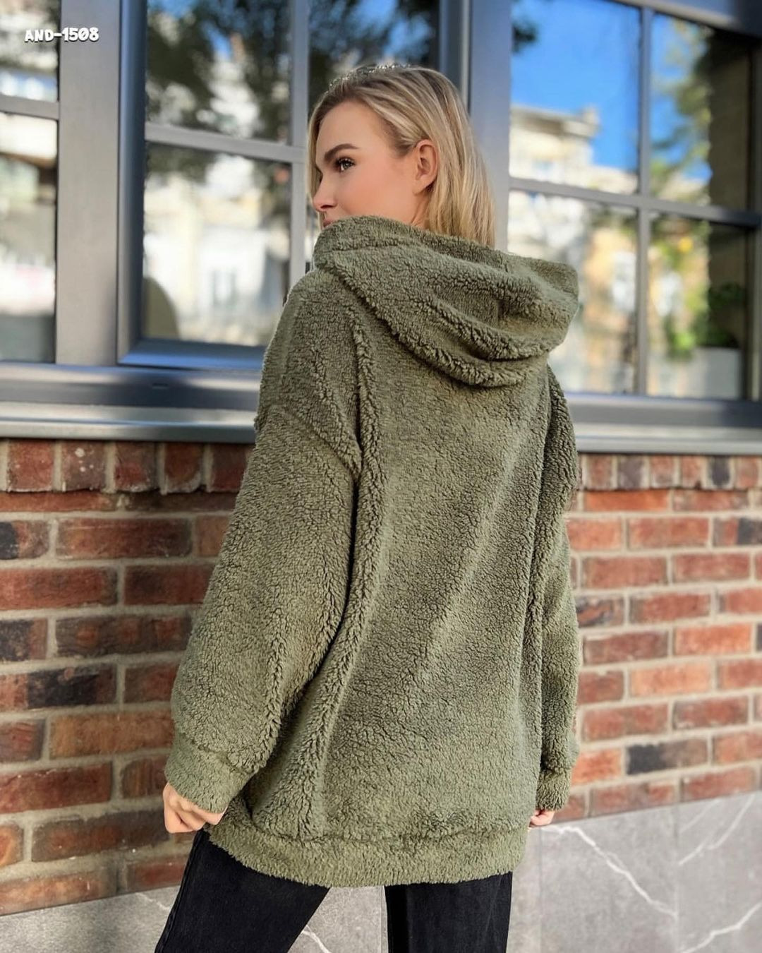 European And American Flannel Loose Long-sleeved Pullover - Image 14