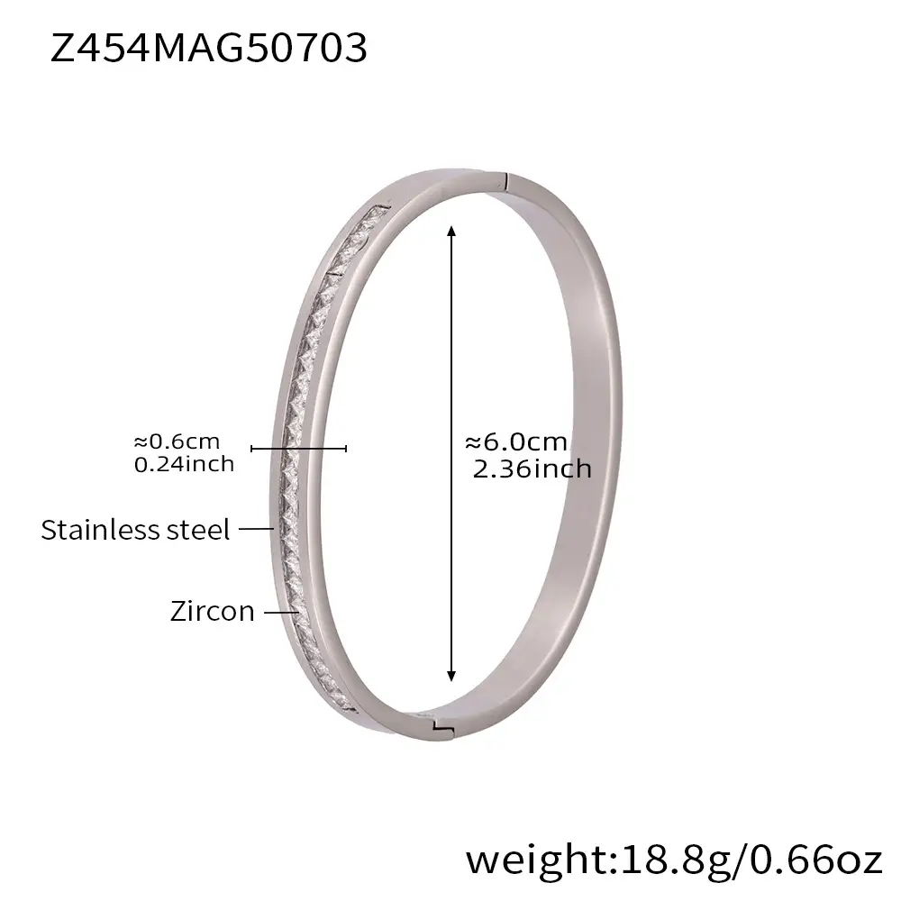 Oversized Bracelet With Irregular Geometric Diamond Accents