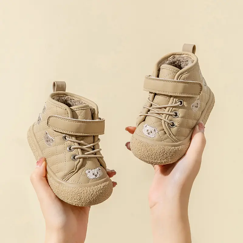 Baby Cartoon Velvet Warm Shoes