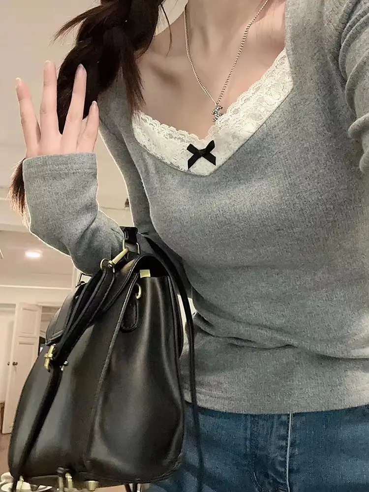 Autumn And Winter Brushed Warm Sweet Inner Bottoming Shirt Women