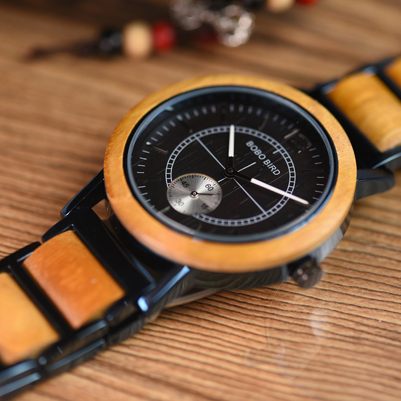 Minimalist-style Classic Wooden Analog Quartz Watch 4
