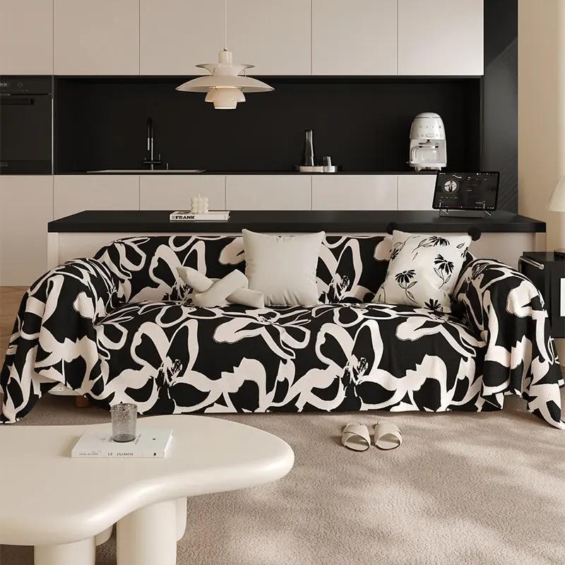 Black Stain-resistant Sofa Living Room Light Luxury