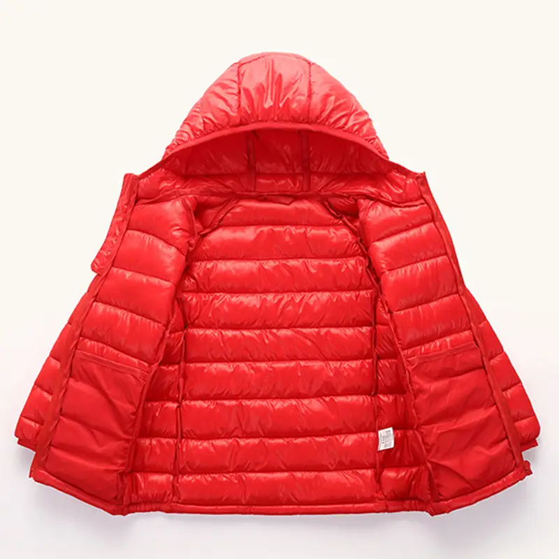 Children's Solid Color Warmth Cotton-padded Down Jacket