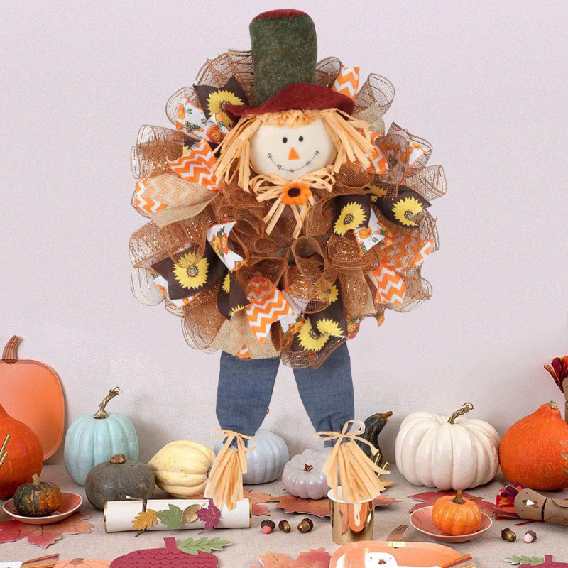 Title 5, Thanksgiving Garland Simulation Scarecrow Wall ...