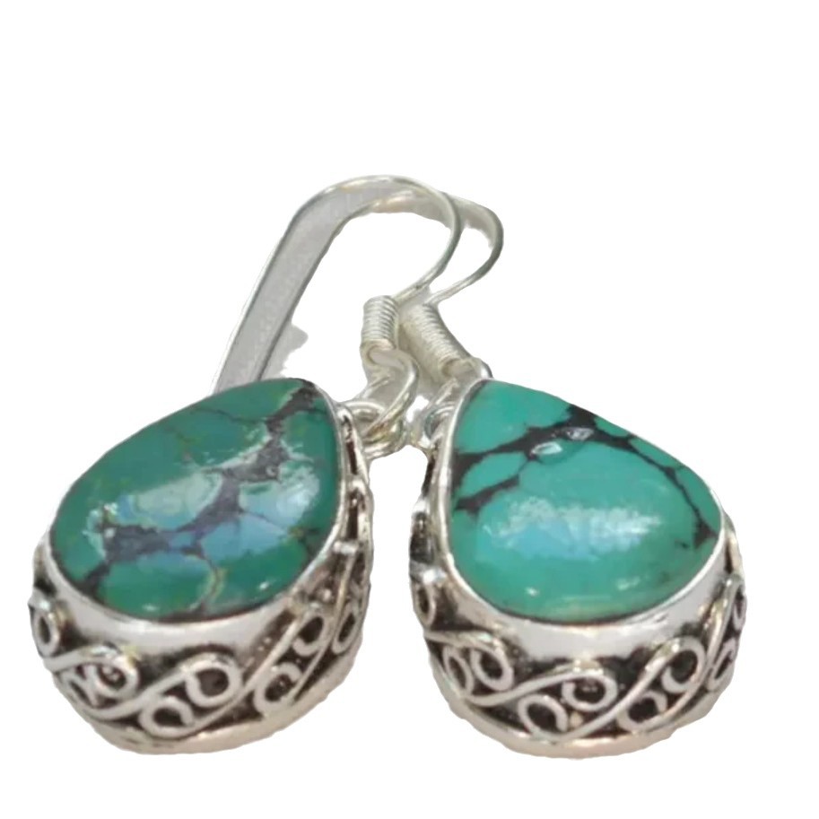 Retro Fashion And Personalized Turquoise Earrings