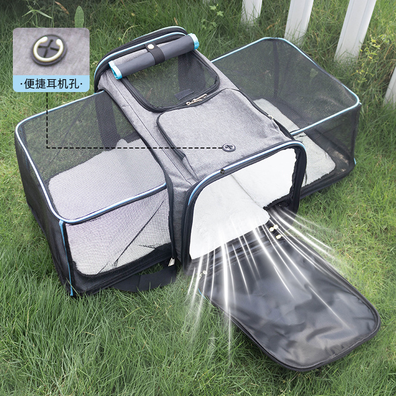 Foldable Cat Carrier Small Dog Car-mounted Cat Travel Bag 4