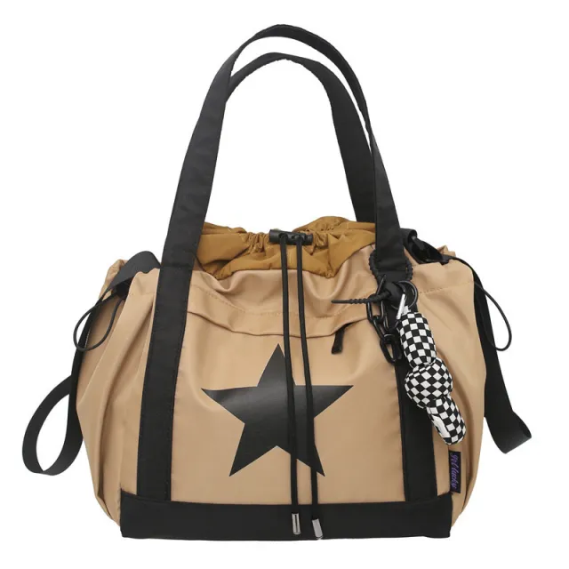 Women's Casual Large Capacity Crossbody Canvas Bag Khaki - Shop at LoveMi