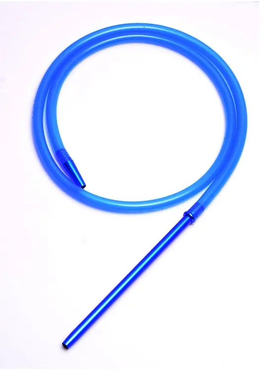 Silicone Hookah Hose with Aluminum Handle