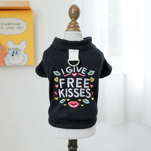 Casual Universal Autumn And Winter New Pet Clothes Kiss Sweater - Shop at LoveMi
