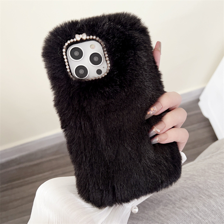 Title 6, Autumn And Winter Plush Sets Of Warm Phone Case