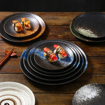Japanese Household Simple Ceramic Shallow Plate