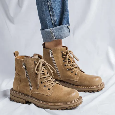 Side Zipper Seven-hole Super Popular High Street Fashionable Handsome