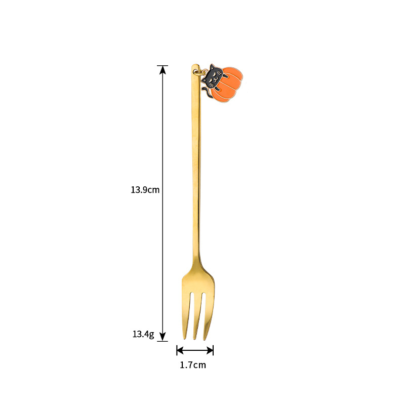 Pumpkin Cat Fork