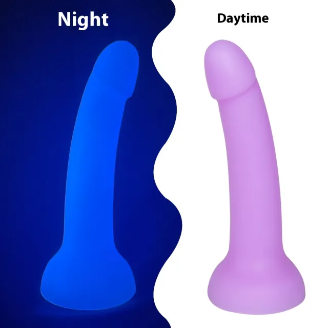 Fluorescent Small Butt Plug Silicone Soft Simulation Purple Luminous - Shop at LoveMi