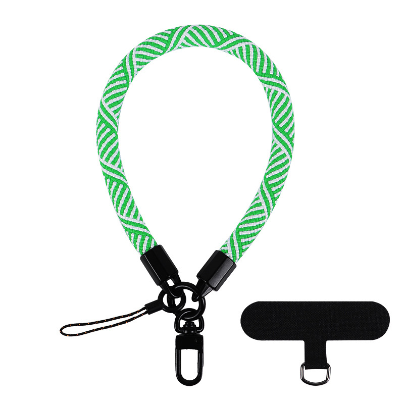 Mobile Phone Short Polyester Rope Anti-theft Wrist Strap Keychain