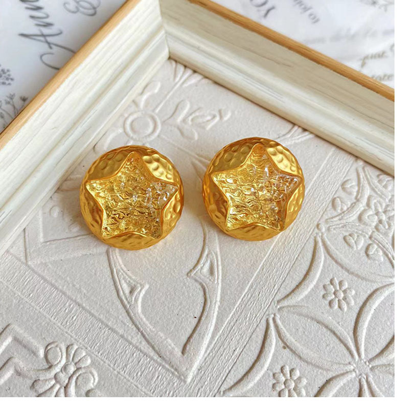 Women's Fashion Simple XINGX Glass Stud Earrings