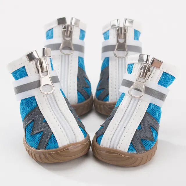 Dog Shoes Anti drop Breathable Shoes Blue Letters - Shop at LoveMi