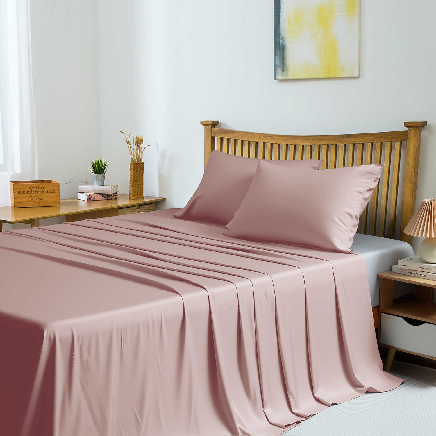 Household Summer Bamboo Fiber Bed Sheets