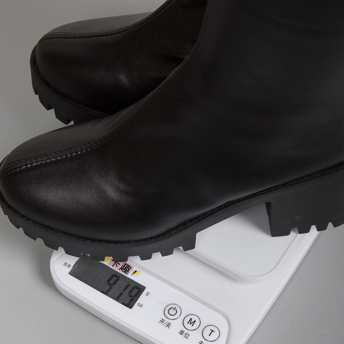 Women’s Thick High-Heel Knee-High Black Boots